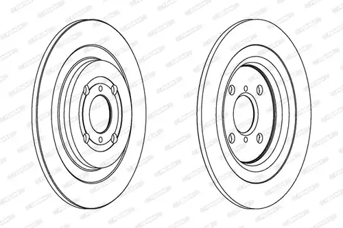спирачен диск FERODO DDF1588