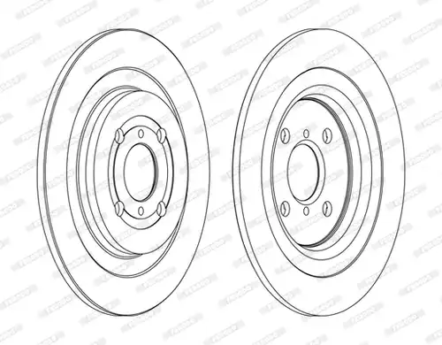 спирачен диск FERODO DDF1588C