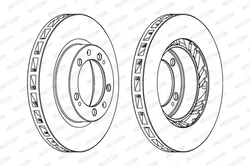 спирачен диск FERODO DDF1592