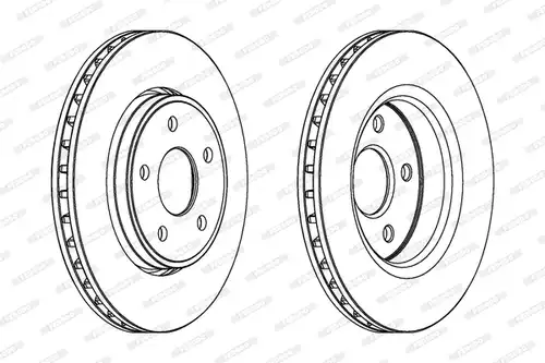 спирачен диск FERODO DDF1593