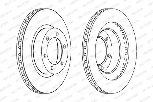 спирачен диск FERODO DDF1594C