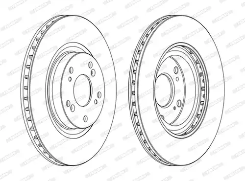 спирачен диск FERODO DDF1596C