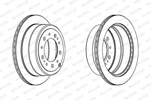 спирачен диск FERODO DDF1597