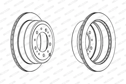 спирачен диск FERODO DDF1597C-1
