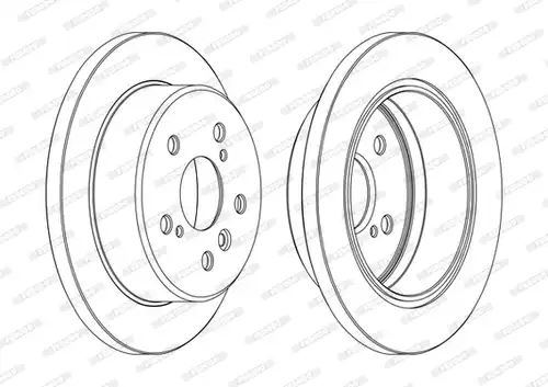 спирачен диск FERODO DDF1598C