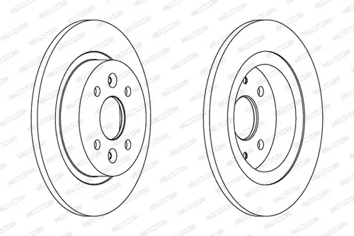 спирачен диск FERODO DDF1600