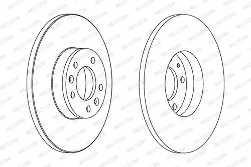 спирачен диск FERODO DDF1602C