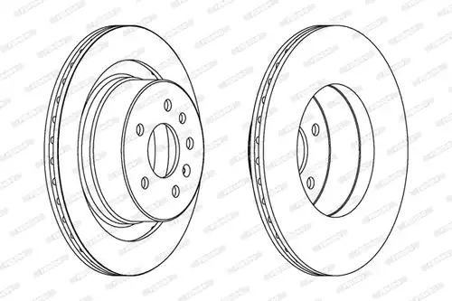 спирачен диск FERODO DDF1604