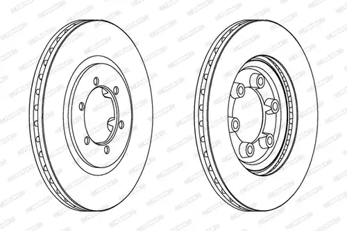 спирачен диск FERODO DDF1605