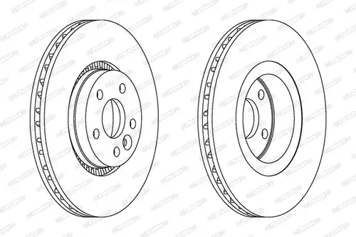 спирачен диск FERODO DDF1607