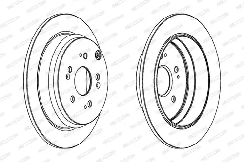 спирачен диск FERODO DDF1608C