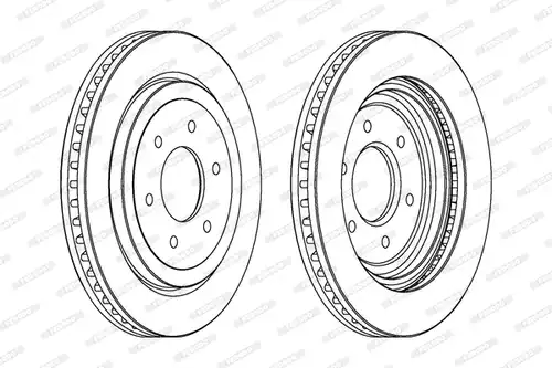 спирачен диск FERODO DDF1611