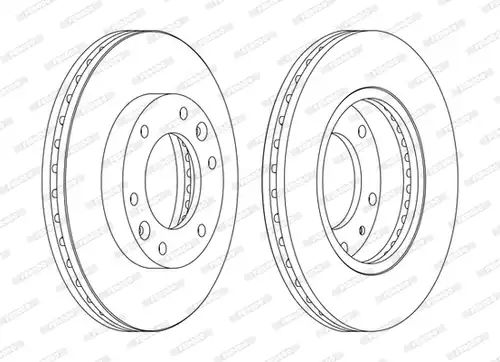 спирачен диск FERODO DDF1612C