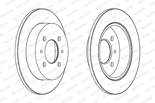спирачен диск FERODO DDF1613