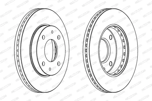 спирачен диск FERODO DDF1614