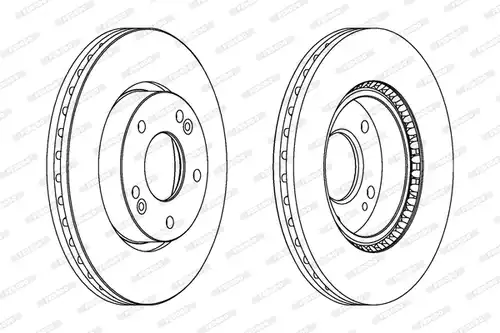 спирачен диск FERODO DDF1619C