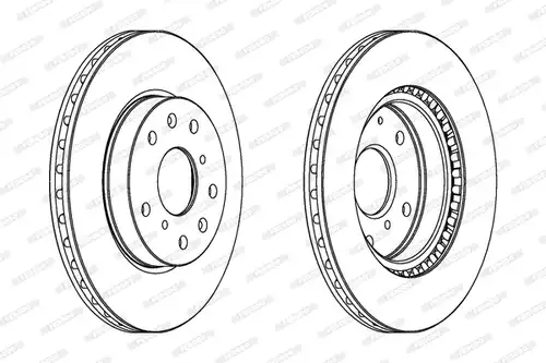 спирачен диск FERODO DDF1620C