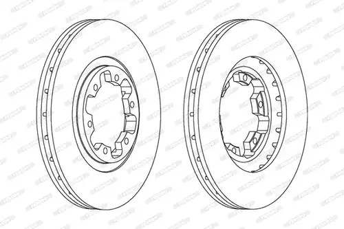 спирачен диск FERODO DDF1626