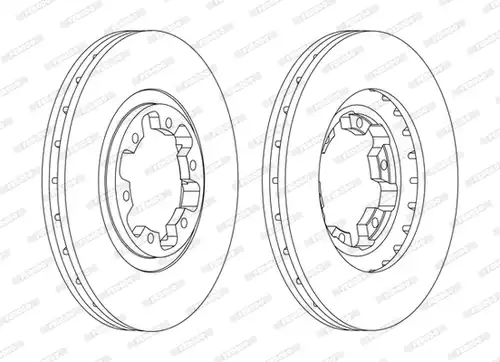 спирачен диск FERODO DDF1626C