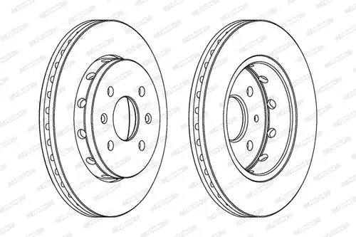 спирачен диск FERODO DDF1628