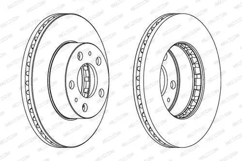 спирачен диск FERODO DDF163