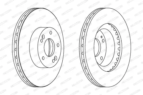 спирачен диск FERODO DDF1630C