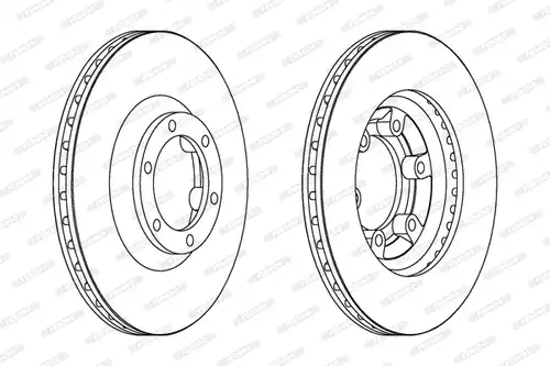 спирачен диск FERODO DDF1633