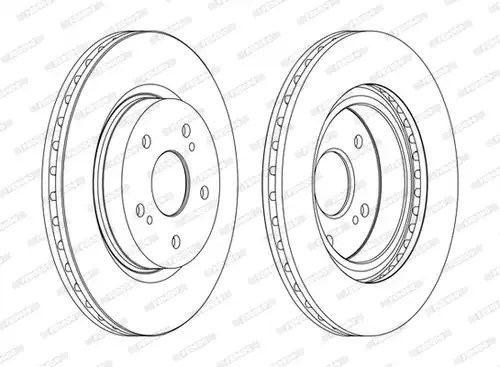 спирачен диск FERODO DDF1635C