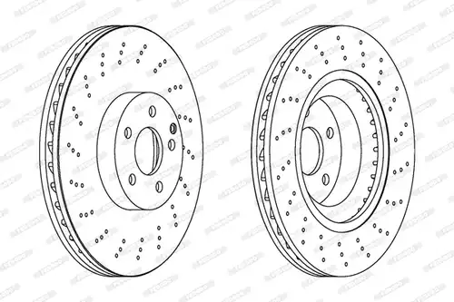 спирачен диск FERODO DDF1639