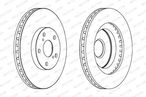 спирачен диск FERODO DDF1646C