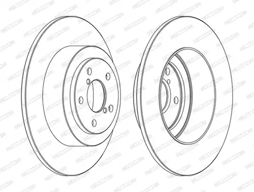 спирачен диск FERODO DDF1647C