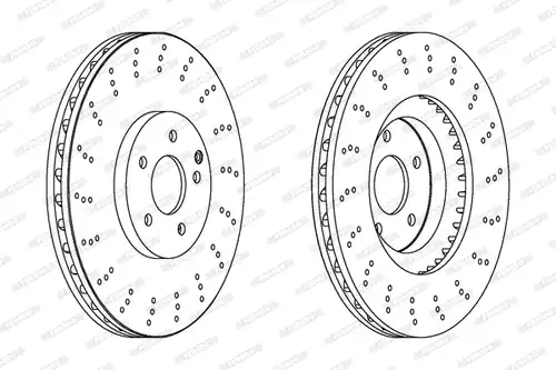 спирачен диск FERODO DDF1650