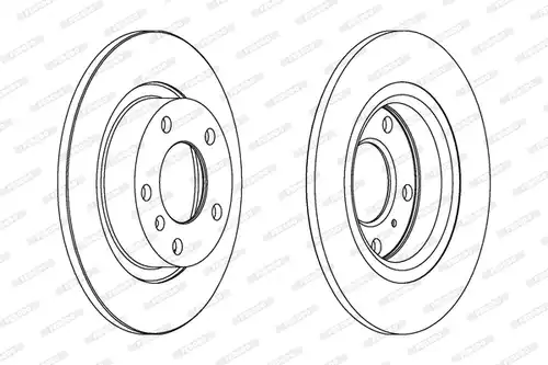 спирачен диск FERODO DDF1651C