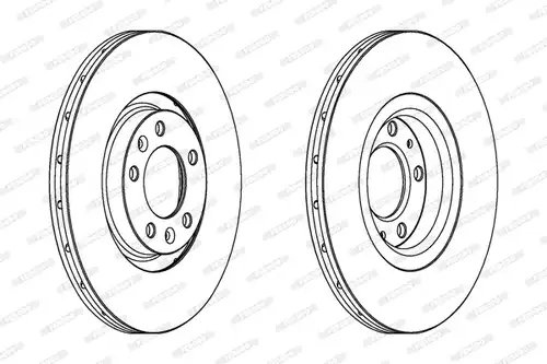 спирачен диск FERODO DDF1652C