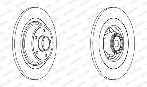 спирачен диск FERODO DDF1655