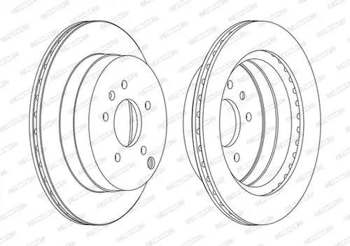 спирачен диск FERODO DDF1660C