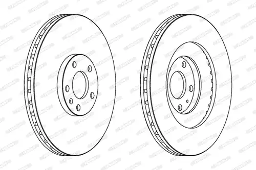 спирачен диск FERODO DDF1661