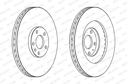 спирачен диск FERODO DDF1661C-1