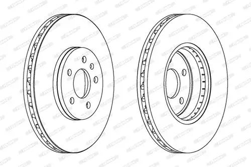 спирачен диск FERODO DDF1664C