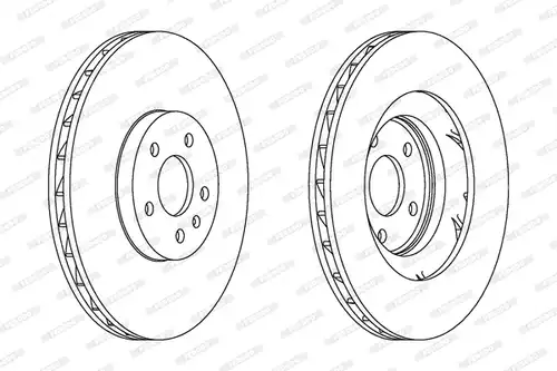 спирачен диск FERODO DDF1665