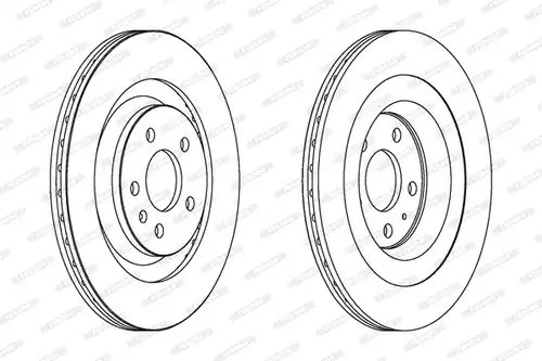 спирачен диск FERODO DDF1667C