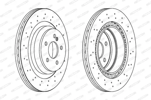 спирачен диск FERODO DDF1669