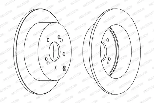 спирачен диск FERODO DDF1671C