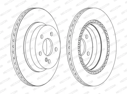 спирачен диск FERODO DDF1672C