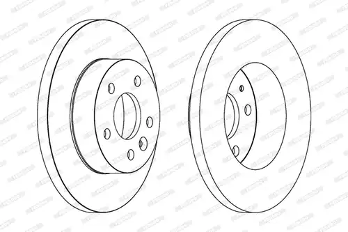спирачен диск FERODO DDF1674