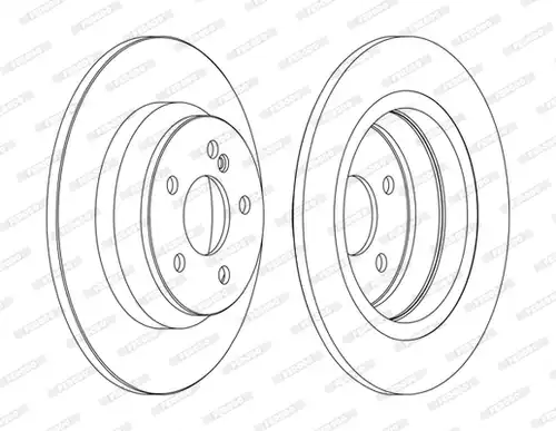 спирачен диск FERODO DDF1675C