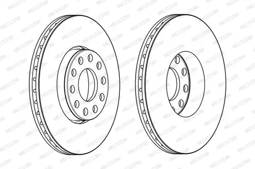 спирачен диск FERODO DDF1677