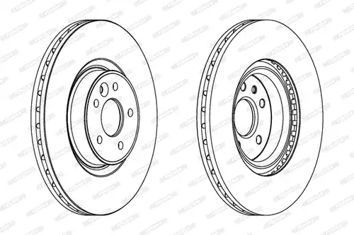 спирачен диск FERODO DDF1680