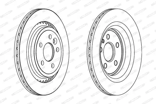 спирачен диск FERODO DDF1681C