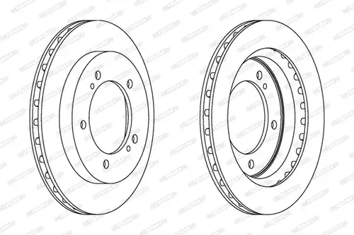 спирачен диск FERODO DDF1687